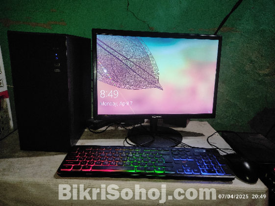 i5 6gen 8gb ram ssd 128 hdd 500 with 19